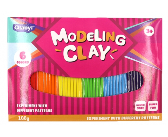 8020 Пластилін Modeling Clay 6кол. 100г