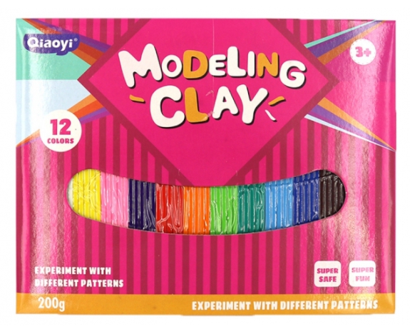8021 Пластилін Modeling Clay 12кол. 200г