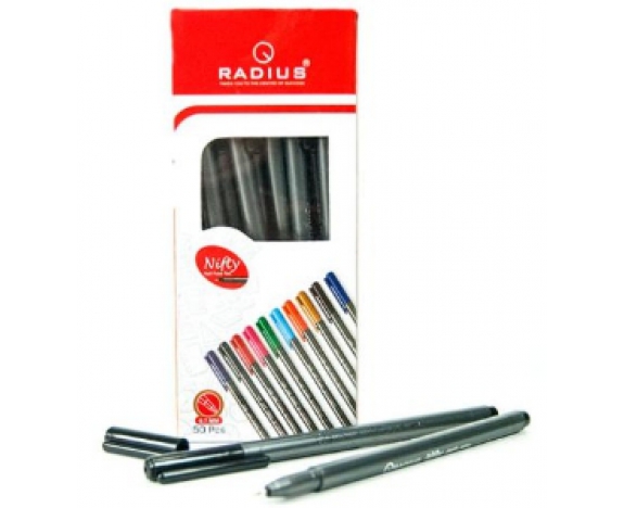 Ручка кулькова Nifty pen grey metalic 0,7мм, ЧОРНА, Radius