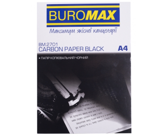 Папір копіювальний 210x297мм, 100 арк., чорний BM.2701