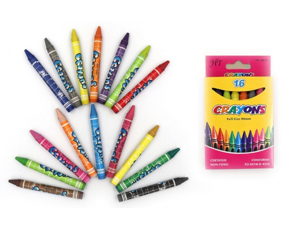 8496-16B Крейда воскова Crayons, набір 16 кол.