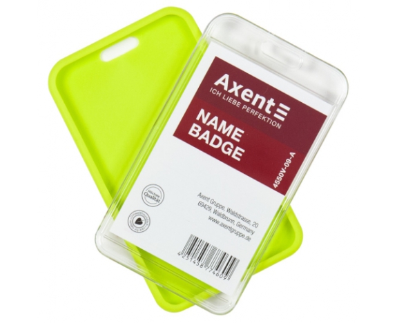 Бейдж-чохол SoftTouch матовий, салатовий, 4550V(54*85мм) 4550V-09-A AXENT